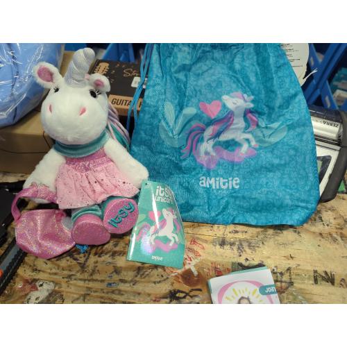 Unicorn Stuffed Animal - 23cm Pink Unicorn Plush Toys W/ Dress up Clothes - Ballerina Doll for Girls