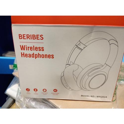 BERIBES Bluetooth Headphones Over Ear, 65H Playtime and 6 EQ Music Modes Wireless Headphones with Microphone, HiFi Stereo Foldable Lightweight Headset, Deep Bass for Home Office Cellphone PC Ect.