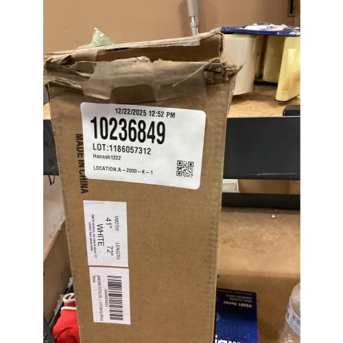 Blinds for Windows Dual Layer Zebra Roller Shades Light Filtering Sheer Window Privacy Light Control for Day and Night(W41 x H72(Inch), White)