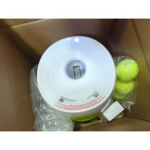 ALL FOR PAWS Automatic Dog Ball Launcher for Medium to Large Dogs, Interactive Tennis Ball Thrower, Rechargeable Dog Toy Mental Stimulation Training Game for Energetic Dogs