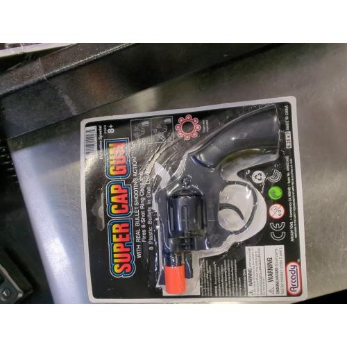 2pack Kole Toy Revolver Cap Gun - Modern Black Plastic Toy Gun - Boys Aged 8 and up - Easter Fantasy Toy Gun