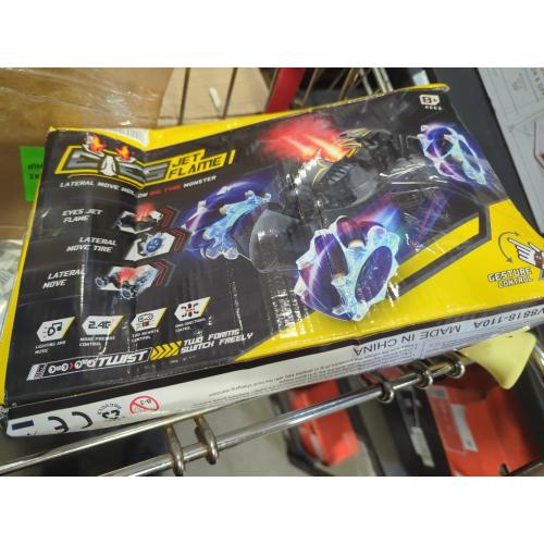 Remote Control Stunt Car Toys: Christmas Birthday Gifts for Boys Toys Ages 6-12 - 2.4Ghz Gesture Sensing Remote Control Cars with Light and Music Spray - 8WD Drift 360° Rotating RC Car for 7-14 Kids