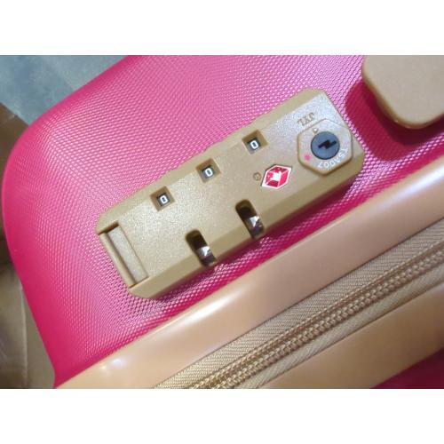 Luggage Sets 3 Piece,Suitcases with Wheels,Carry On Luggage Set,ABS Hard Case Luggage with TSA Lock Spinner Wheels(3 Piece Sets,Red(20/DB/TB))