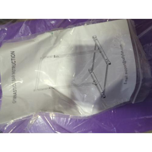 Safly Fun Gymnastics Bar for Kids | Sturdy Steel Home Gym, Adjustable Height (3 to 5 ft) with Anti-Slip Base, Easy Assembly