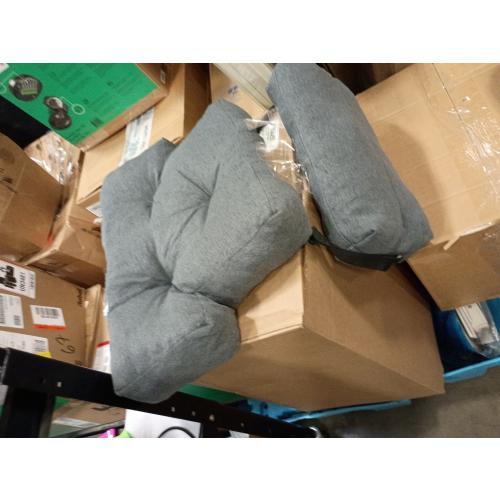 ROYALAY 2 Pcs Neck Pillow Lumbar Support for Recliner, Back Pillow for Chair with Adjustable Headrest Pillow, Back Rest Pillow for Office Chairs, Recliners,Sofa, Couch