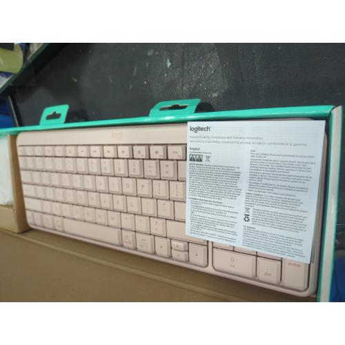 Logitech MK250 Bluetooth® Compact Keyboard Mouse Combo in Rose