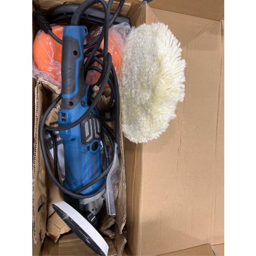 DongCheng Buffer Polisher, 1250W Car Buffer with 600-3500 RPM. 7 Inch Mini Polisher with 8 Variable Speed, Detachable D-shape Handle, Car Buffer Waxer for Car/Boats Detailing and Waxing