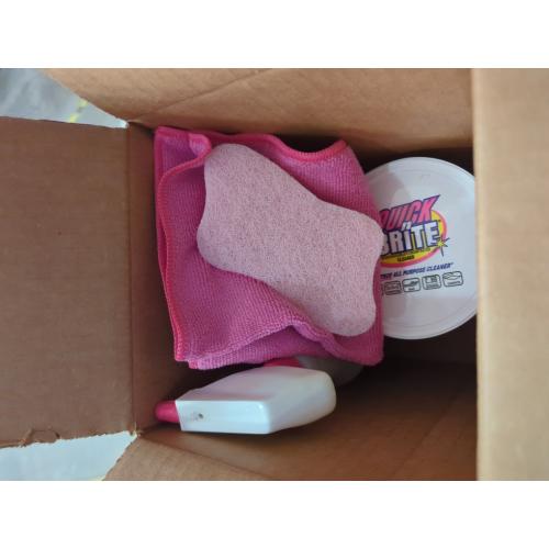 Quick 'n Brite All Purpose Cleaning Paste – Miracle Cleaner for Tough Stains, Biodegradable, Non-Toxic, Pet-Safe, Multi-Surface Stain Remover, Made in USA, 32 Oz Kit