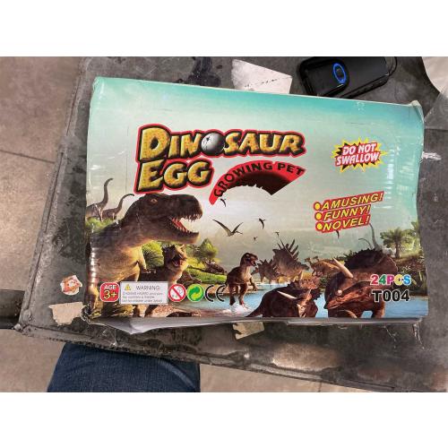 24pcs Large Size Dinosaur Egg Hatching Dino Egg Grow in Water Crack with Assorted Color Hatching Growing Dino Dragon Hunting Game Easter Basket Stuffers Birthday Easter Gifts Party Favors for Children