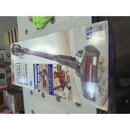 Purple BLACK DECKER Pet Hair Vacuum, Cordless Vacuum Cleaner Pet Hair, Up to 55 Minutes of Runtime, Interchangeable Floorhead, Maximum Suction, Multi-Surface, Light Weight, Powerseries Extreme (BSV2020P)