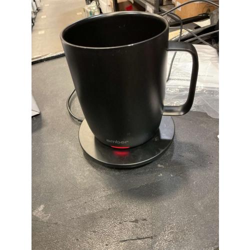 Ember Temperature Control Smart Mug 2, 14 Oz, App-Controlled Heated Coffee Mug with 80 Min Battery Life and Improved Design, Black