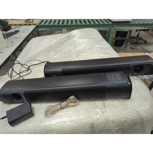 Sound Bar for Smart TV, 80W Soundbar with Four Woofers, Dual Horn Tweeters, 2.0 Channel TV Speaker, 2 in 1 Detachable Design, BT/ARC/AUX/Optical Connection, Surround Sound System for TV