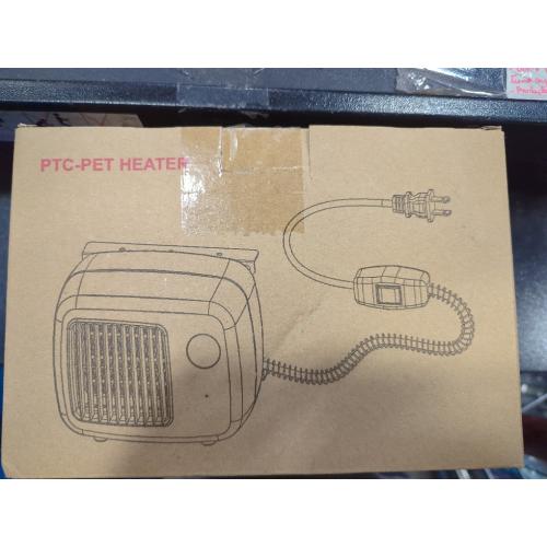 White Dreyoo Dog House Heater with Thermostat, Pet House Heater with 6FT Anti Chew Cord and Safe Overheat Protection, 2 Heating Mode (200/400W) Pet House Furnace for Dogs Chicken Coops Rabbits(White,1 Pcs)