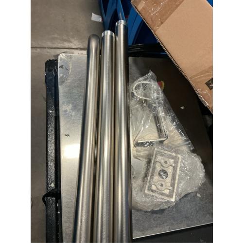 Nickel Wrap Around Curtain Rods:Blackout Heavy Duty Adjustable Window Curtain Rod Room Darkening,1Inch Modern Decorative Curved French Metal Single Drapery Rod Easy Install,Satin Nickel 48-90