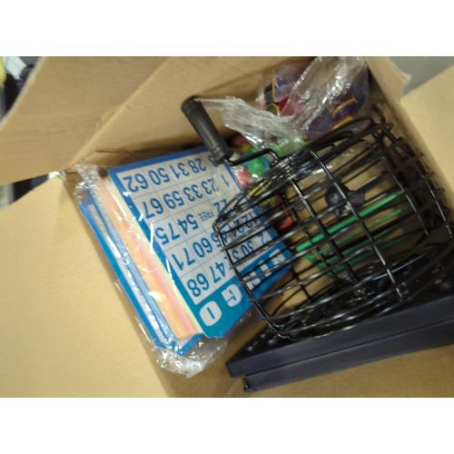 Yuanhe Deluxe Bingo Game Set-Includes Metal Cage,500 Colorful Bingo Chips,100 Bingo Cards,75 Colored Balls,Plastic Masterboard,Great for Large Groups,Parties …