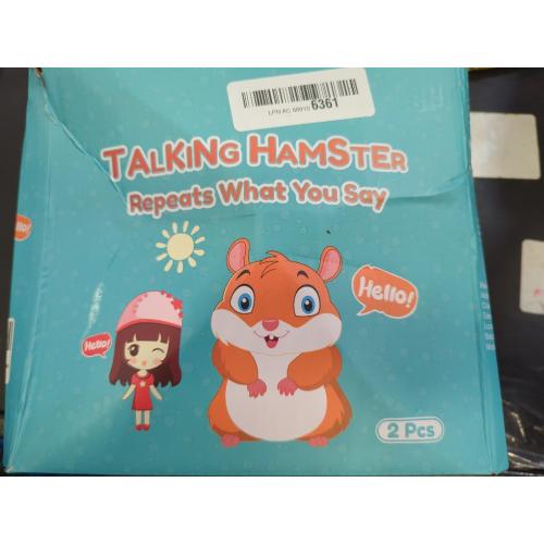 Brown 2 pack KIZZYEA Bigger Talking Hamster - 2 Pack Repeats What You Say Talking Hamsters - Interactive Stuffed Plush Animal Talking Toy, Early Educational Toy, Fun Gift for Toddlers, Boys & Girls