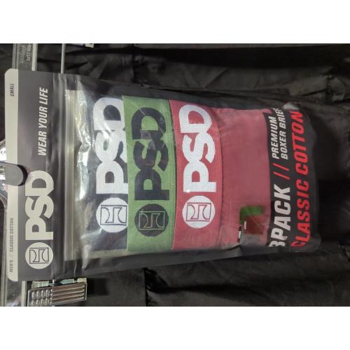 Size Small PSD Underwear Mens Boxer Briefs - Solid Basics, Mid Length Pack & Singles, Soft & Breathable Boxer Briefs for Men