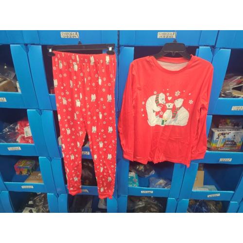 Size Medium Color red and white polar Bears Christmas Pajamas for Family Festival Printed Long Sleeve Family Pajamas Matching Sets Xmas Sleepwear Pajamas Suits