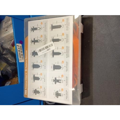 GOOACC 240PCS Bumper Retainer Clips Car Plastic Rivets Fasteners Push Retainer Kit 12 Popular Sizes Auto Push Pin Rivets Set -Door Trim Panel Fender Clips for GM Ford Toyota Honda Chrysler