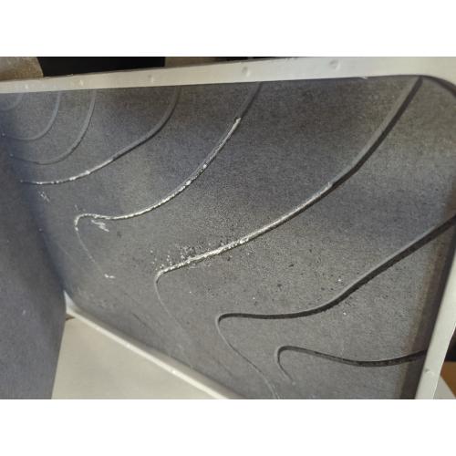 2 Pack Diatomaceous Earth Shower Mat, Stone Bath Mat, Nonslip Super Absorbent Fast-Drying Hard Bath Mat for Bathroom Shower Floor, 24 x 16 inch, Grey Wave Design