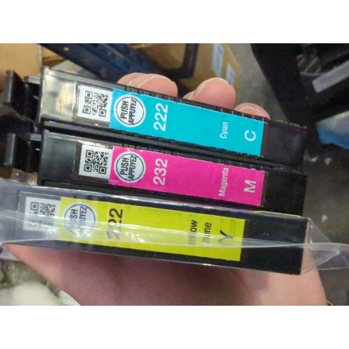 Epson T222 Color Combo Ink Cartridges, Standard Capacity