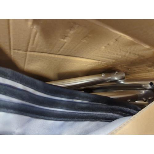 3 Bow Bimini Top Replacement Cover,  Polyester Waterproof Sun Shade Boat Canopy, Easy Install Zipper Sleeves Boat Awning/Without Frame,Gray 6