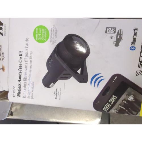 Scosche Bluetooth FM Transmitter (2.4A/12W 2-Port USB-A) - Black