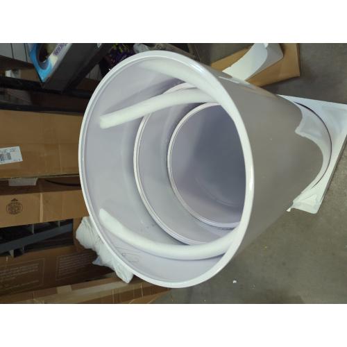 HAISIWLKJ 3PCS Cylinder Pedestal Stands for Parties, White Metal Round Cylinder Plinths Dessert Table Display Pillars for Birthday Wedding Bridal Baby Shower Party Decorations(Large)