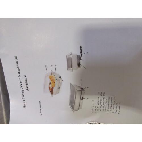 Electric Chafing Dish, 3 x 3QT Size Electric Chafing Dish Buffet Set with Rotary Knob Adjustable Temp, 700W Electric Buffet Servers and Warmers with Roll Top for Catering