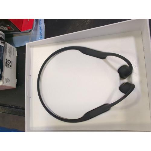 Shokz Open Run Wireless Bone Conduction Sport Headphones with Built-In Mic - Black