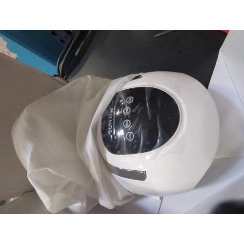 Wisdompark LED Nail Lamp 220W for Gel Nails Fast Curing Dryer with 57pcs Lamp Beads 4 Timers Professional UV Light for Home Salon Nail Art Tools White
