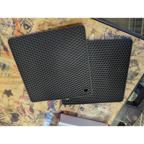 Silicone Trivet, Set of 2, Heat Resistant, Anti-Slip, Pot Holder, Lid Opener, Coaster, Stylish (Black)