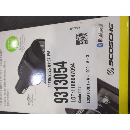 Scosche Bluetooth FM Transmitter (2.4A/12W 2-Port USB-A) - Black