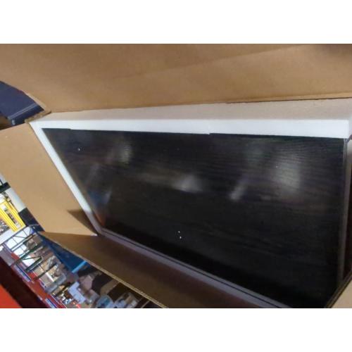 4 PCS Wire Rack Covers for Pantry Wood Grain, 33'' W * 16'' D (Ready to Use) Faux Wood Shelf Covers for Wire Shelving, Rustic Closet Shelves Covering Toppers - Bathroom, Kitchen, Garage (Black)