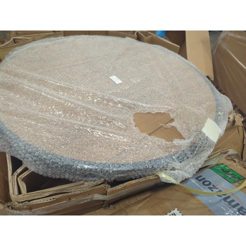 DENKOE Size  32 Inch Round Fire Pit Table with Fire Pit Grill, Extra Thick, Heavy Duty Fire Bowl, Deep Outdoor Firepit, Wood Burning Firepits for Outside Patio, Backyard Fire Pits, Large BBQ Pit