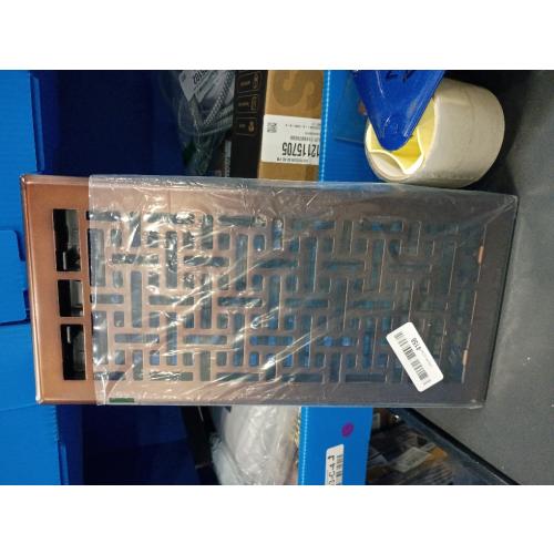Decor Grates AJH614-RB Oriental Floor Register, 6X14 Inches, Rubbed Bronze Finish