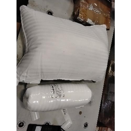 kinder Fluff Toddler Pillows (2pk) - The only Pillow for Kids 300T Cotton Shell & Down Alternative Fill - Machine Washable, Ideal Cushion for Kids Above 2 Years (13x18in - White)