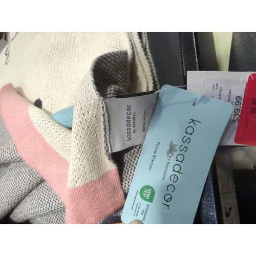 Kassadecor Baby Blankets for Girls, Newborn Knitted Cotton Swaddle Blankets Neutral Crochet Receiving Blanket, Baby Essentials,