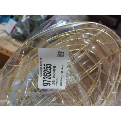 6 PCS Gold Oval Wire Baskets with 50 Pcs Papers, 9.5 x 6.2 x 2.2 Inches Metal Food Serving Baskets - Fast Food & Bread Baskets for Burgers, Sandwiches, Fries, Bread, Fruit, Kitchen, Party Decor
