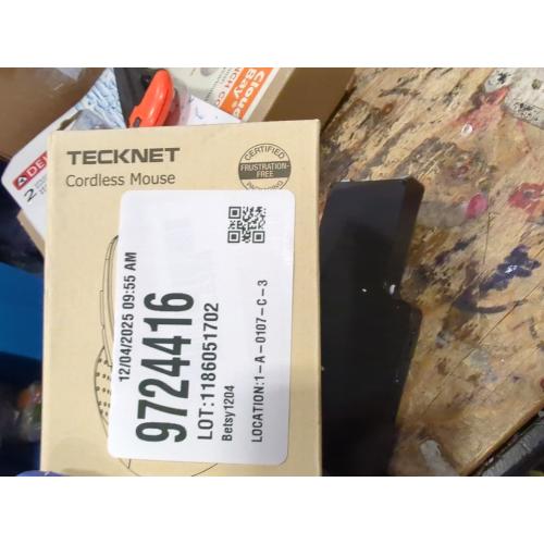 TECKNET Wireless Mouse, 2.4G Ergonomic Optical Mouse, Computer Mouse for Laptop, PC, Computer, Chromebook, Notebook, 6 Buttons, 24 Months Battery Life, 2600 DPI, 5 Adjustment Levels