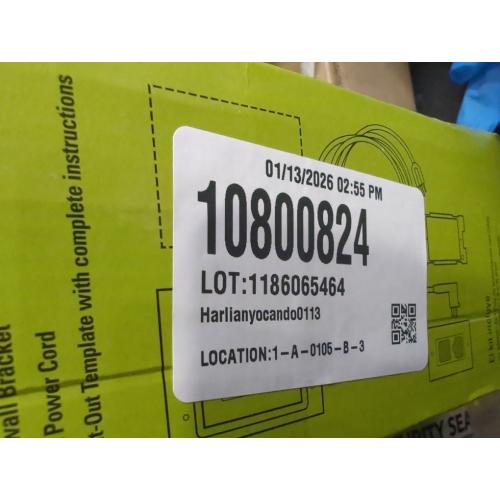 Legrand On-Q 4-27/64-in x 10-in PVC White Flat Screen Tv Kit