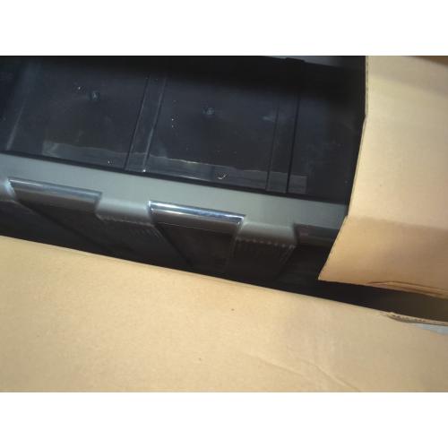 Pack of 4 31 Gal. Utility Storage Bin in Black (4-Pack)