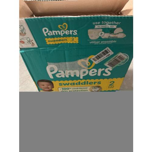 Pampers Swaddlers Diapers, Size 2 (10-22 lbs), 148 Count, Absorbent, Keeps Baby Dry and Comfortable, Skin Safe Disposable Baby Diaper (Packaging May Vary)