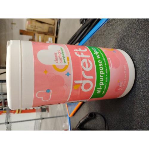 Dreft All Purpose Cleaning Wipes Baby Essentials, Surface Cleaning Supplies, 70 Count