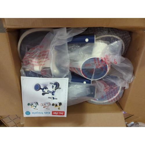 LOL-FUN 5 in 1 Toddler Tricycles for 1-3 Year Olds Boys Girls Toy with Parent Steering Push Handle, Baby Balance Bike 1 Year Old Kids Gift