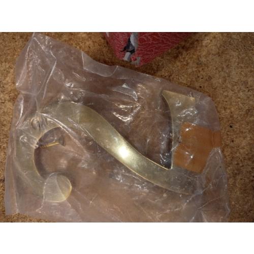 3 Inch Premium Bright Solid Brass Door House Numbers and Street Address Plaques Numbers for Residence and Mailbox Signs.