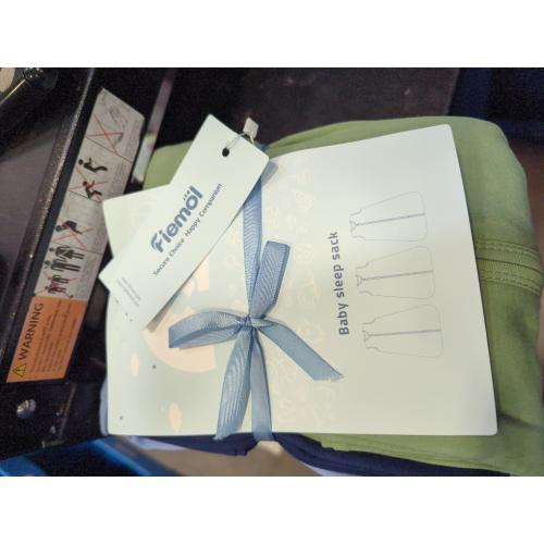 Baby Sleep Sack 6-12 Months, 100% Cotton Sleeping Sack for Newborn and Infant, 3 Pack Baby Wearable Blanket, 0.5 Tog Lightweight Double Zipper Sleep Bag Cyan