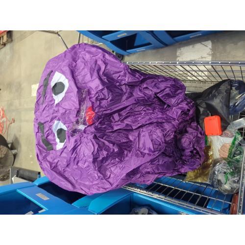 Grimace Costume Purple Grimace Inflatable Costume Suit for Adults and Kids - Perfect for Parties and Halloween