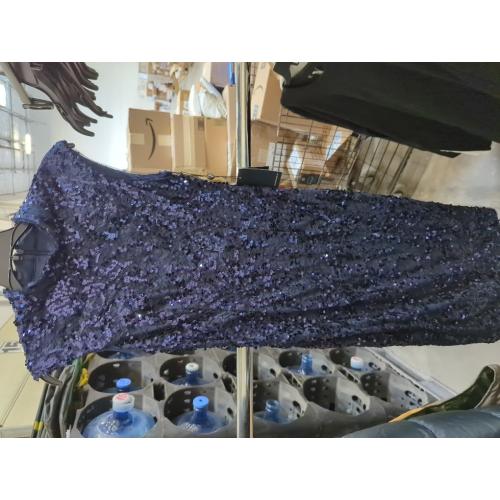 Size 2 Adrianna Papell Womens Sequin Lace Midi Dress