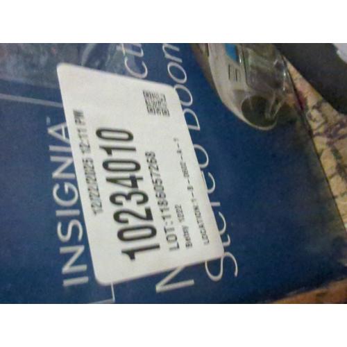 Insignia AM/FM Radio Portable CD Boombox with Bluetooth